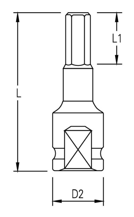 3-4 HEX IMPACT SOCKET BIT-2