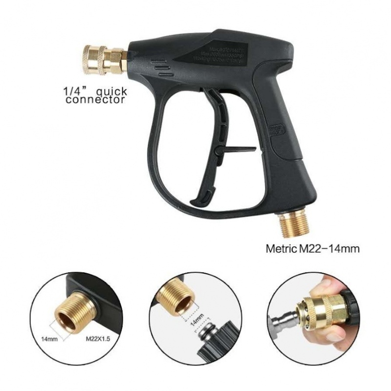 Pneumatic foam spary pot and spray gun