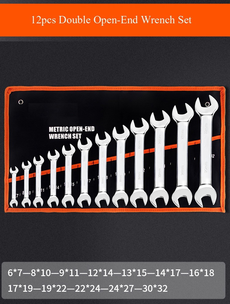 Double Open-End Wrench Set