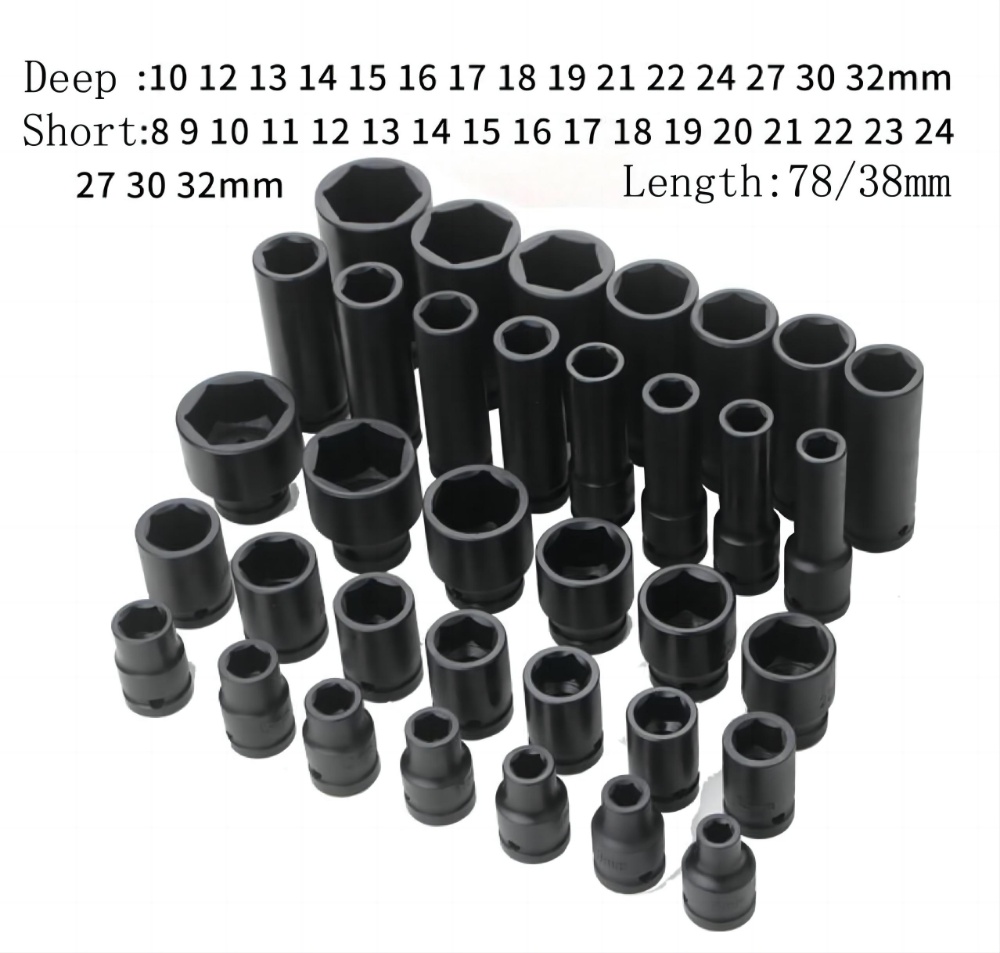 35PCS Impact Deep Socket Set 1/2"Dr