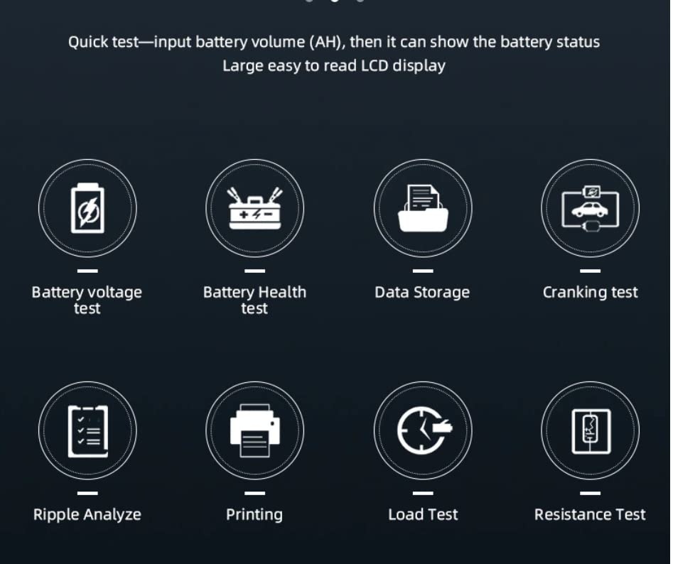 12V Automotive Battery Tester for Lead Acid Battery