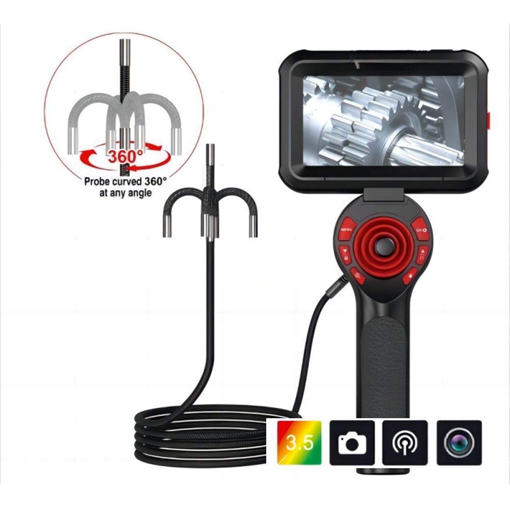 Four-Way 360° Articulating Inspection Borescope