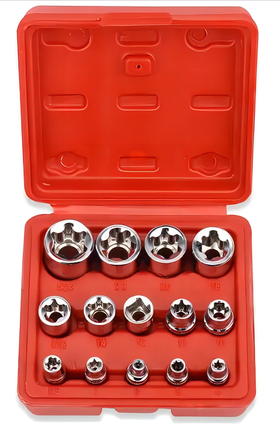 14PCS Torx Star Female Bit Socket wrench Set