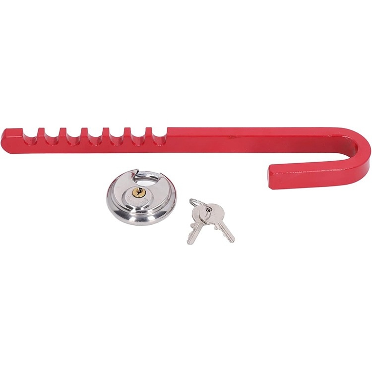 J Type Trailer Wheel Lock Wheel Clamp Lock