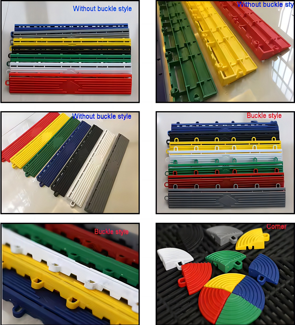 Multicolor Car Wash Splicing Grille Plastic PP Garage Floor For Car Wash Equipment