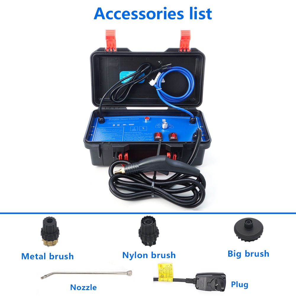 3000W Car Cleaning Machine Air Conditioner High Temperature Portable Pressure Steam Cleaner