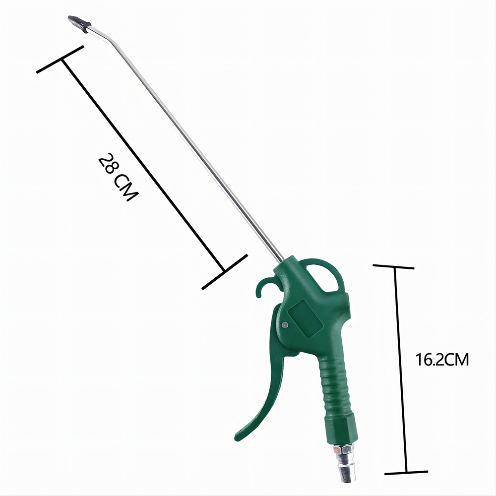 Plastic Air Duster Blow Gun with 100mm or 280mm Fixed Nozzle,Air Compressor Accessories Dust Cleaning Tool