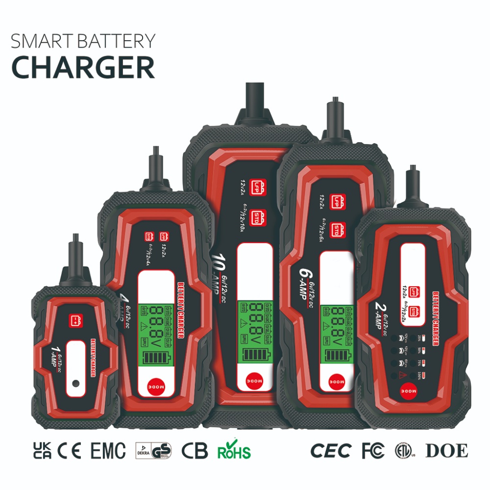 6V/12V 1Amp 2Amp 4Amp 6Amp 10Amp Fully Automatic Car Battery Charger