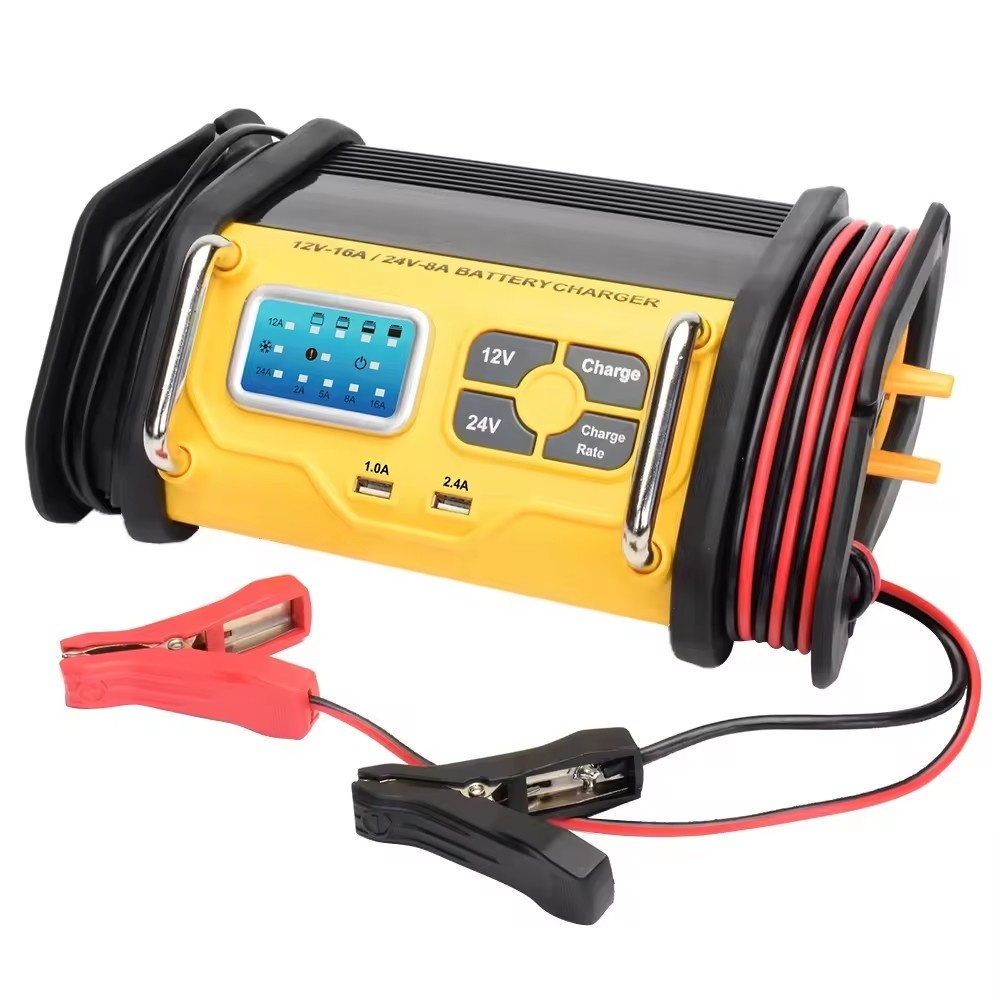 12V/24V Smart Battery Charger with USB Output