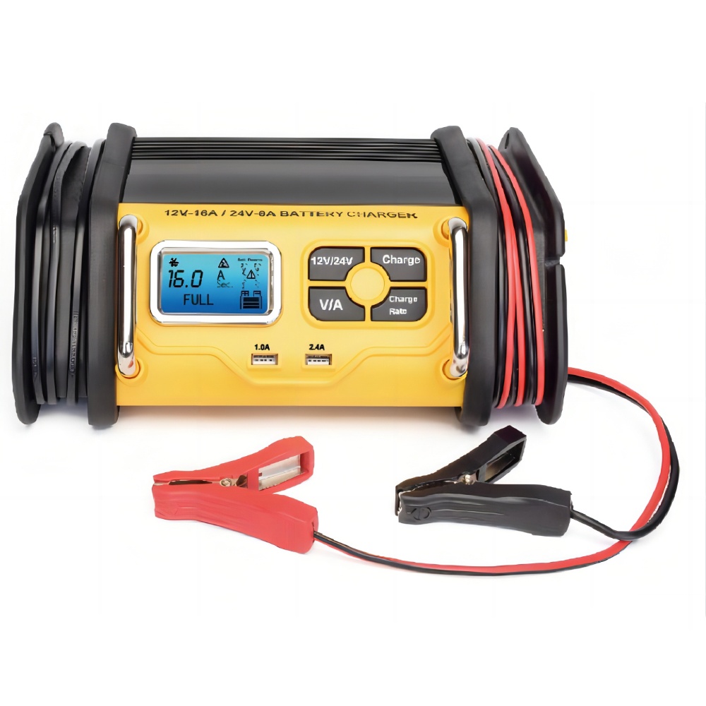 12V/24V Smart Battery Charger with USB Output