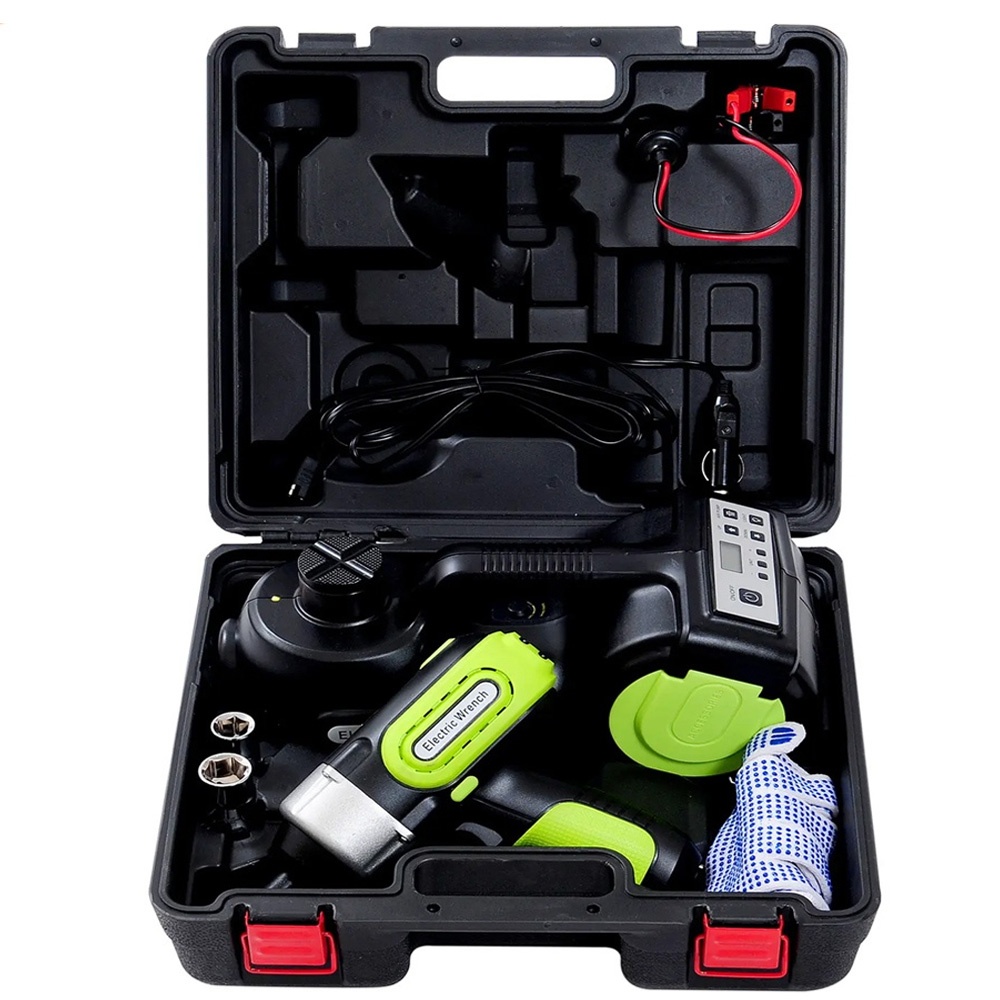 DC12V Digital Electric Hydraulic Jack kit with Wrench for 5T Vehicle