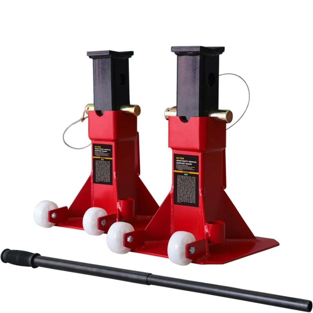 Heavy-Duty Vehicle Support Stand with Casters