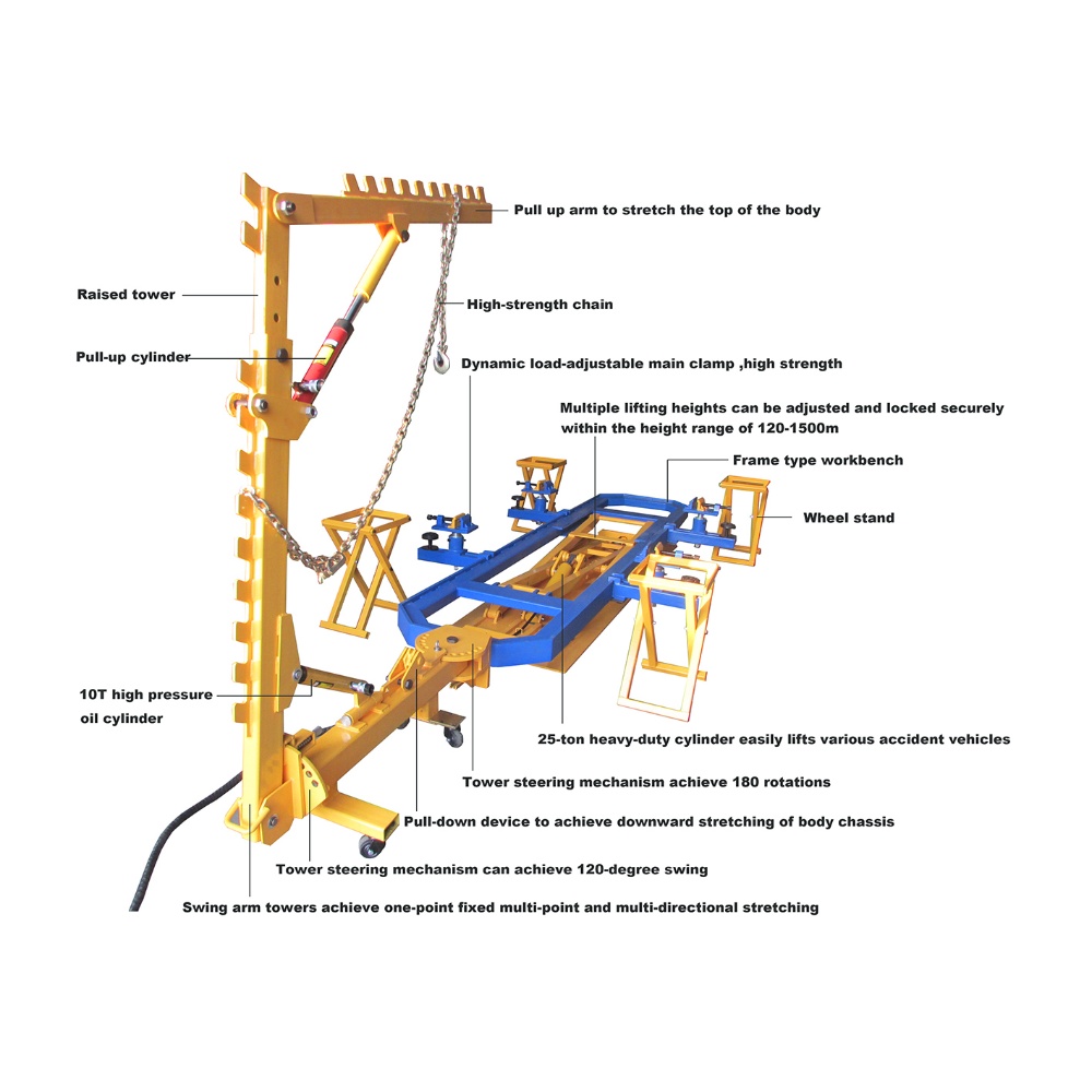 Auto Body Frame Machine Car Chassis Straightening Pulling Machine