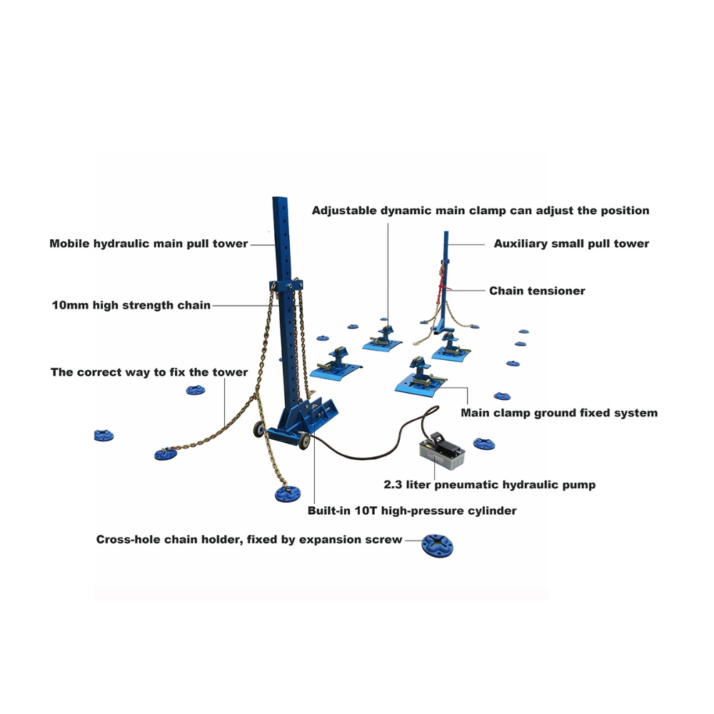 Auto Body Collision Repair machine/ Floor System /car chassis straightener