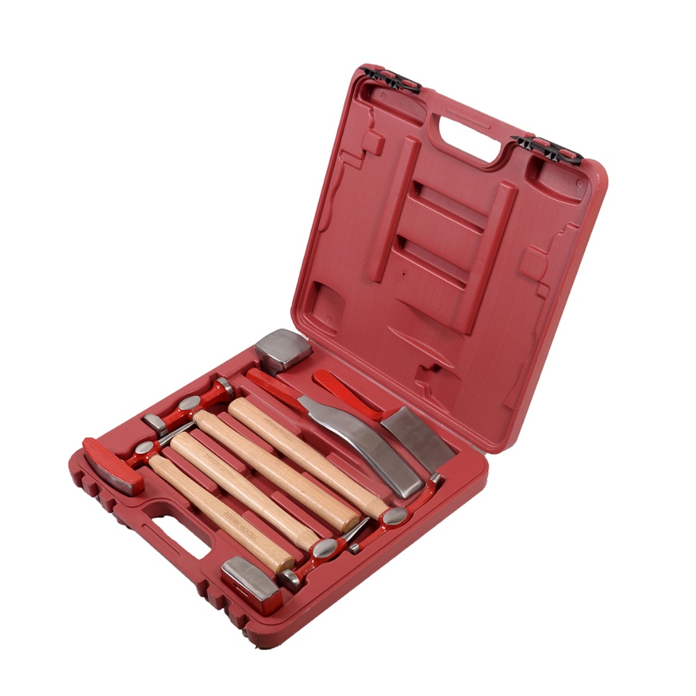 9pc Auto Body Repair Kit - Hickory wooden handle