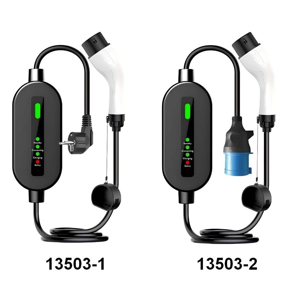 CEE Plug Portable Smart EV Charger For Electric Vehicle Charging