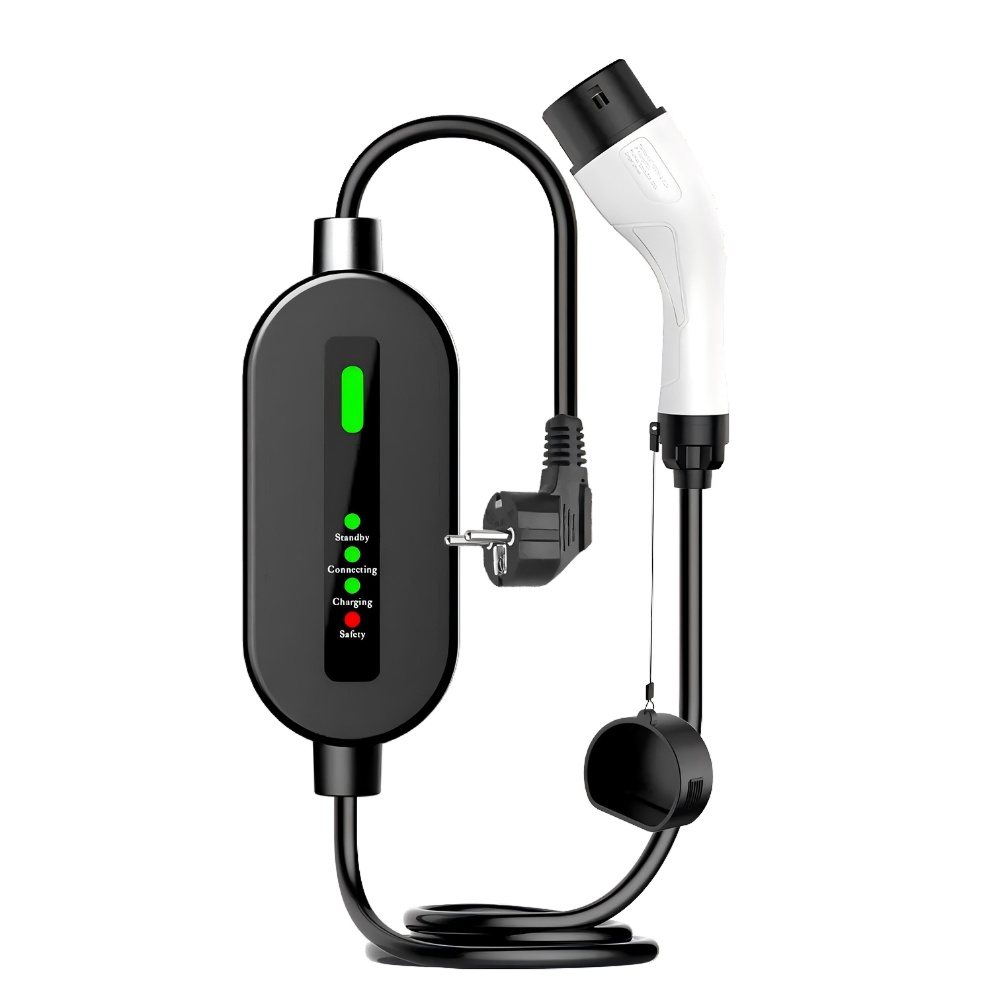 CEE Plug Portable Smart EV Charger For Electric Vehicle Charging