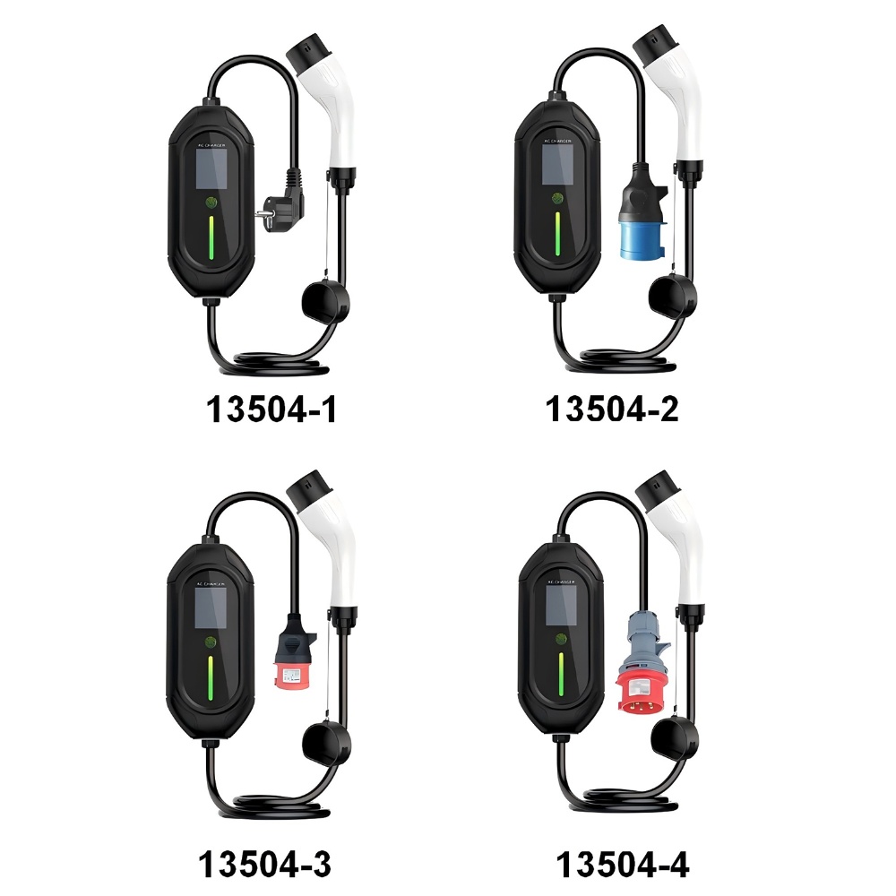 CEE Plug Portable Smart EV Charger For Electric Vehicle Charging