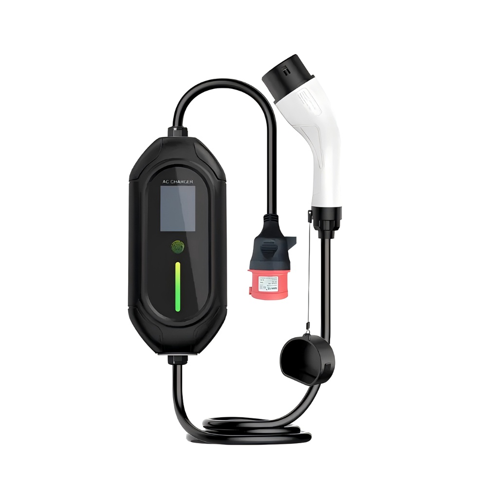 CEE Plug Portable Smart EV Charger For Electric Vehicle Charging