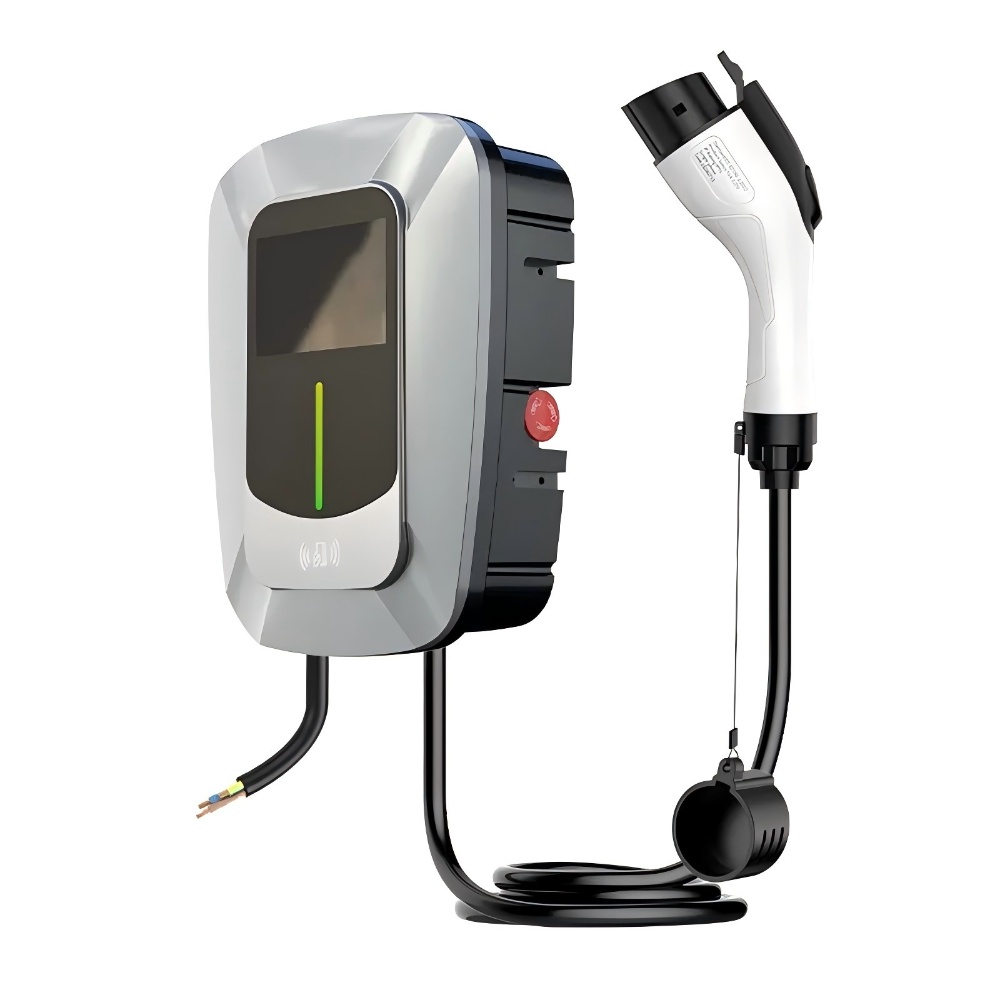 European Wall-Mounted Electric Vehicle Charging Pile 7kW 11kW 22kW AC Swipe Card Activated
