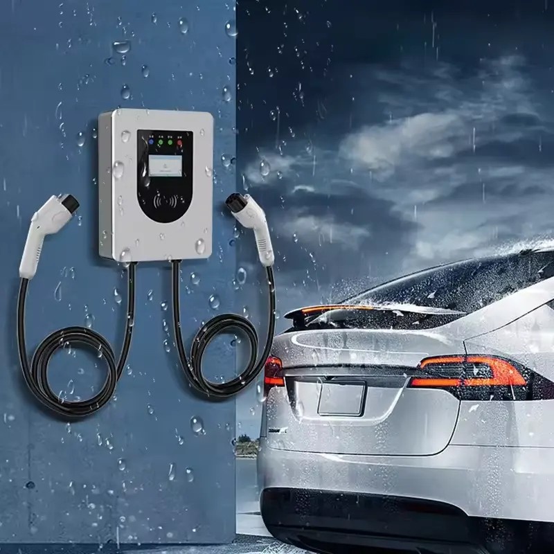 30kw 40kw Wall Mounted EU Dual Plug EV Charger