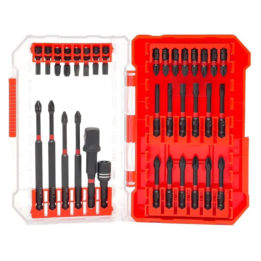 34-Piece Impact Screwdriver Bit Set 