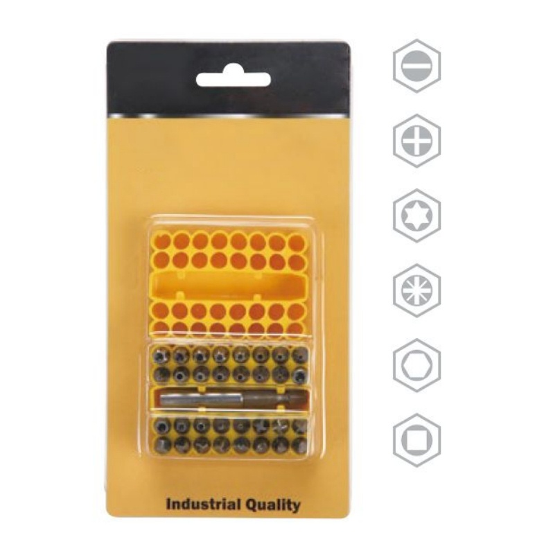 33-Piece Security Screw Bits with Magnetic Extension Bit Holder