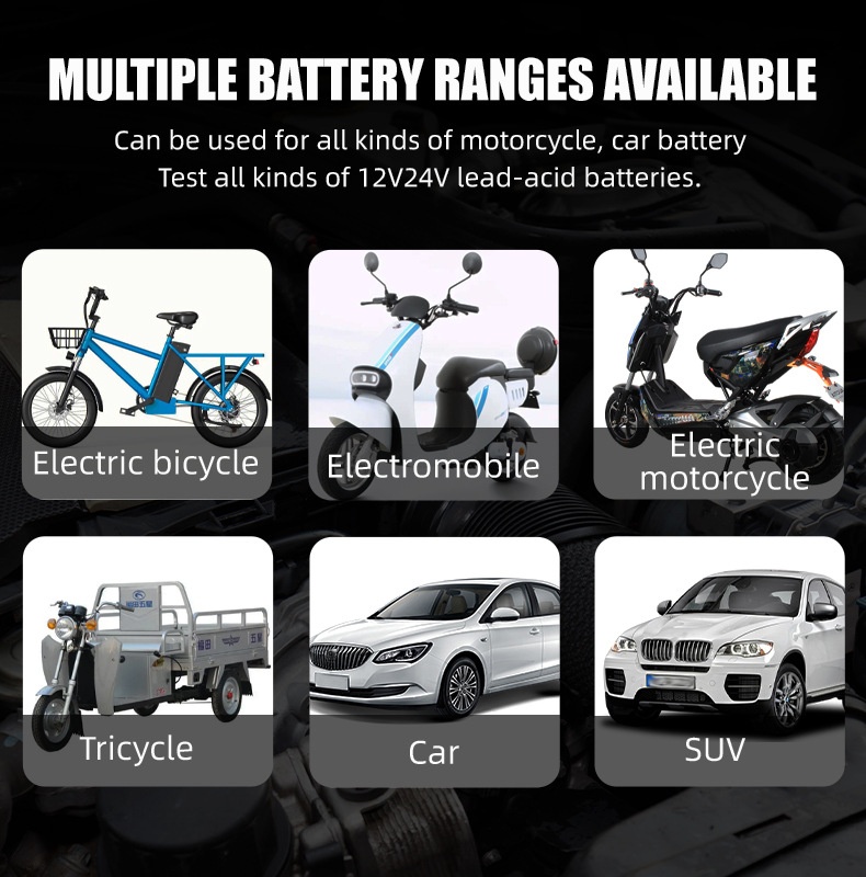12V/24V Automotive Battery Tester for Lead Acid Battery