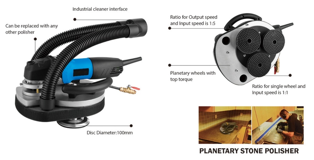 Planetary Wet Stone Polisher