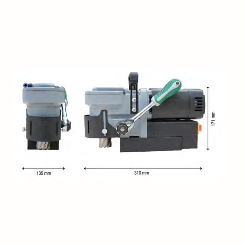 Low Position Magnetic Drill