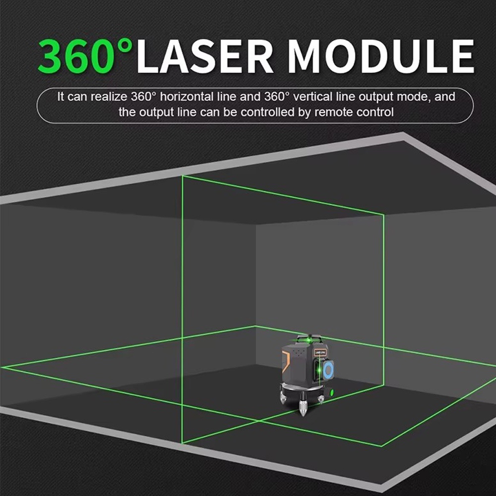 Two 360° Laser Line Level