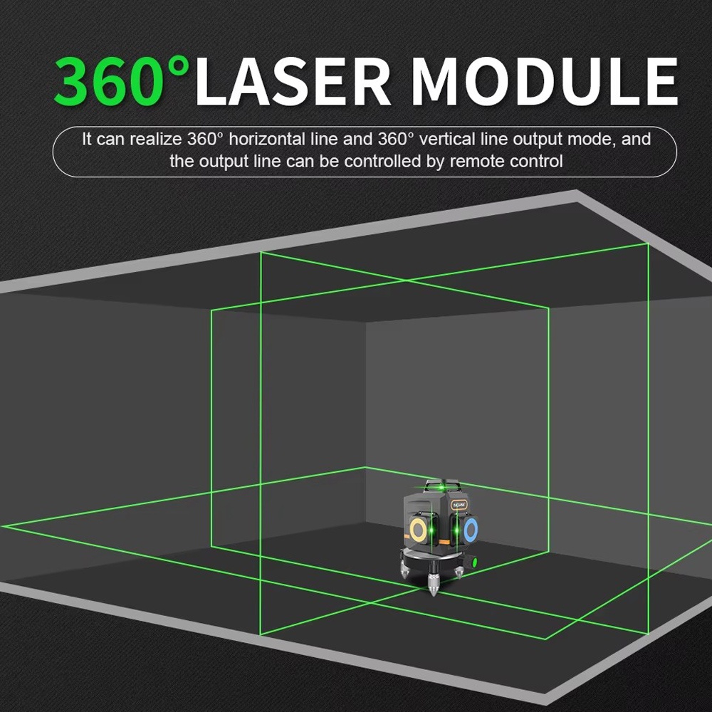 Three 360° Laser Line Level