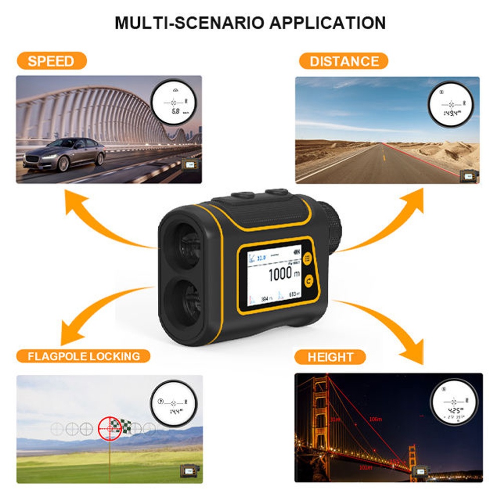 Color LCD & Touch Screen Laser Rangefinder