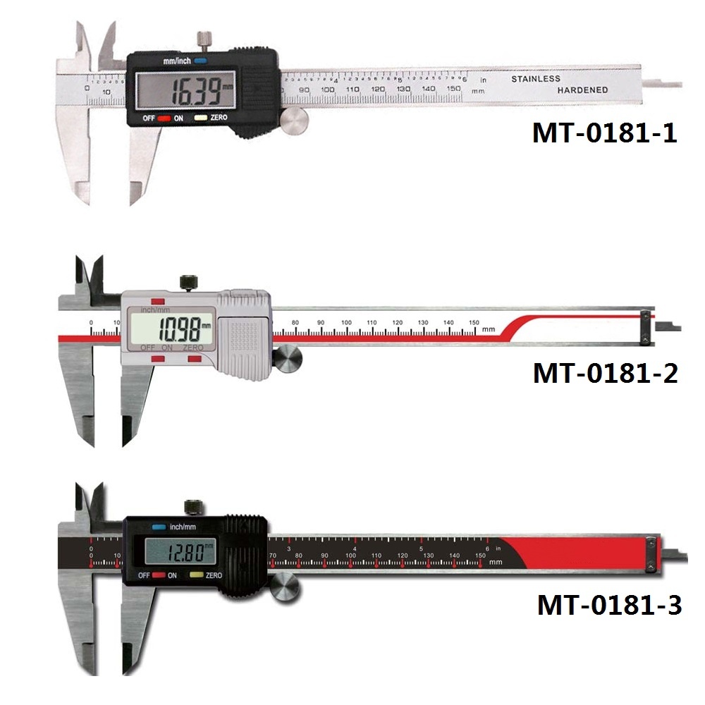 3-Key and 4-Key Digital Calipers