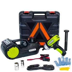 DC12V Digital Electric Hydraulic Jack kit with Wrench for 5T Vehicle