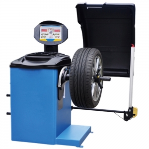 LED Wheel Balancer with Foot Brake for 1'' to 28'' Tyres