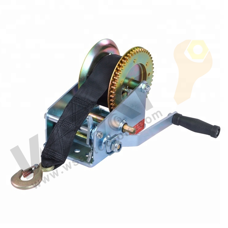 Hand Winch With Webbing