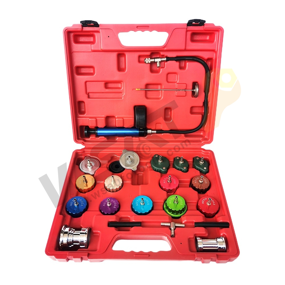 21-Piece Cooling System Radiator Pressure Tester Kit