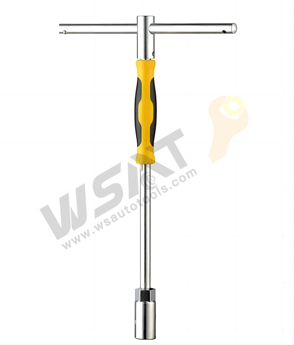 Sliding T-Type Socket Wrench With Plastic Handle