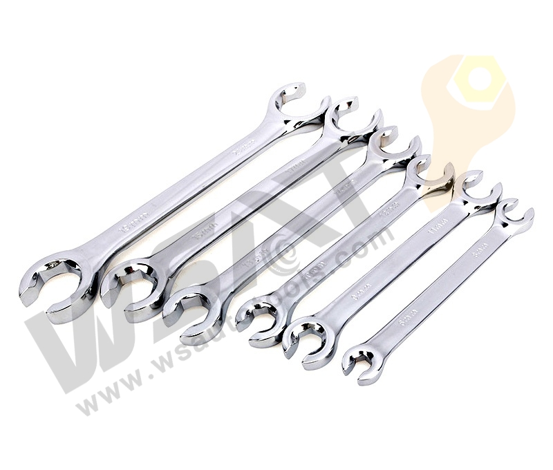 Hex shaped heads metric flare nut wrench oil tube spanner