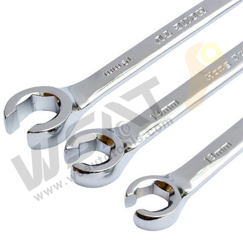 Hex shaped heads metric flare nut wrench oil tube spanner