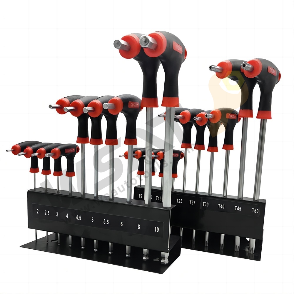 10pcs T-Handle Hex Key Set