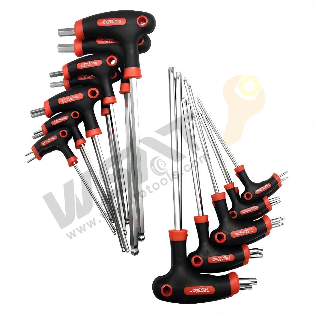 10pcs T-Handle Hex Key Set