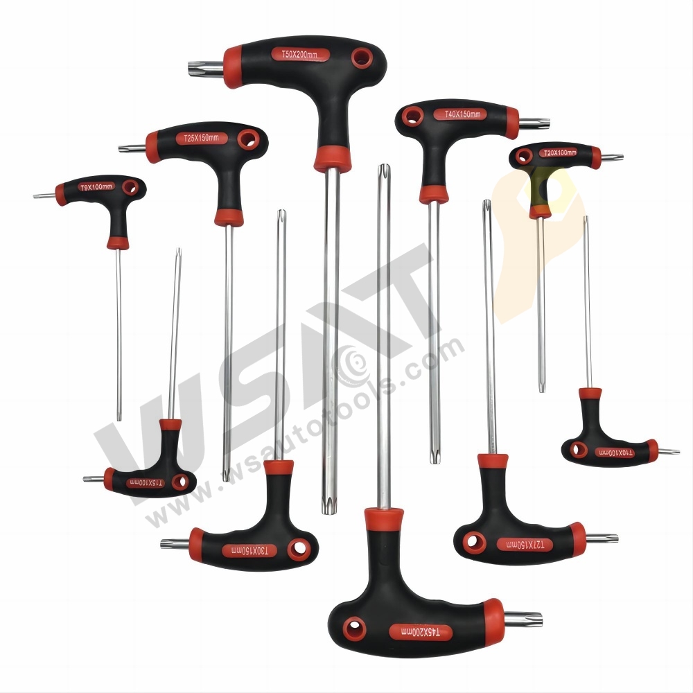 10pcs T-Handle Hex Key Set
