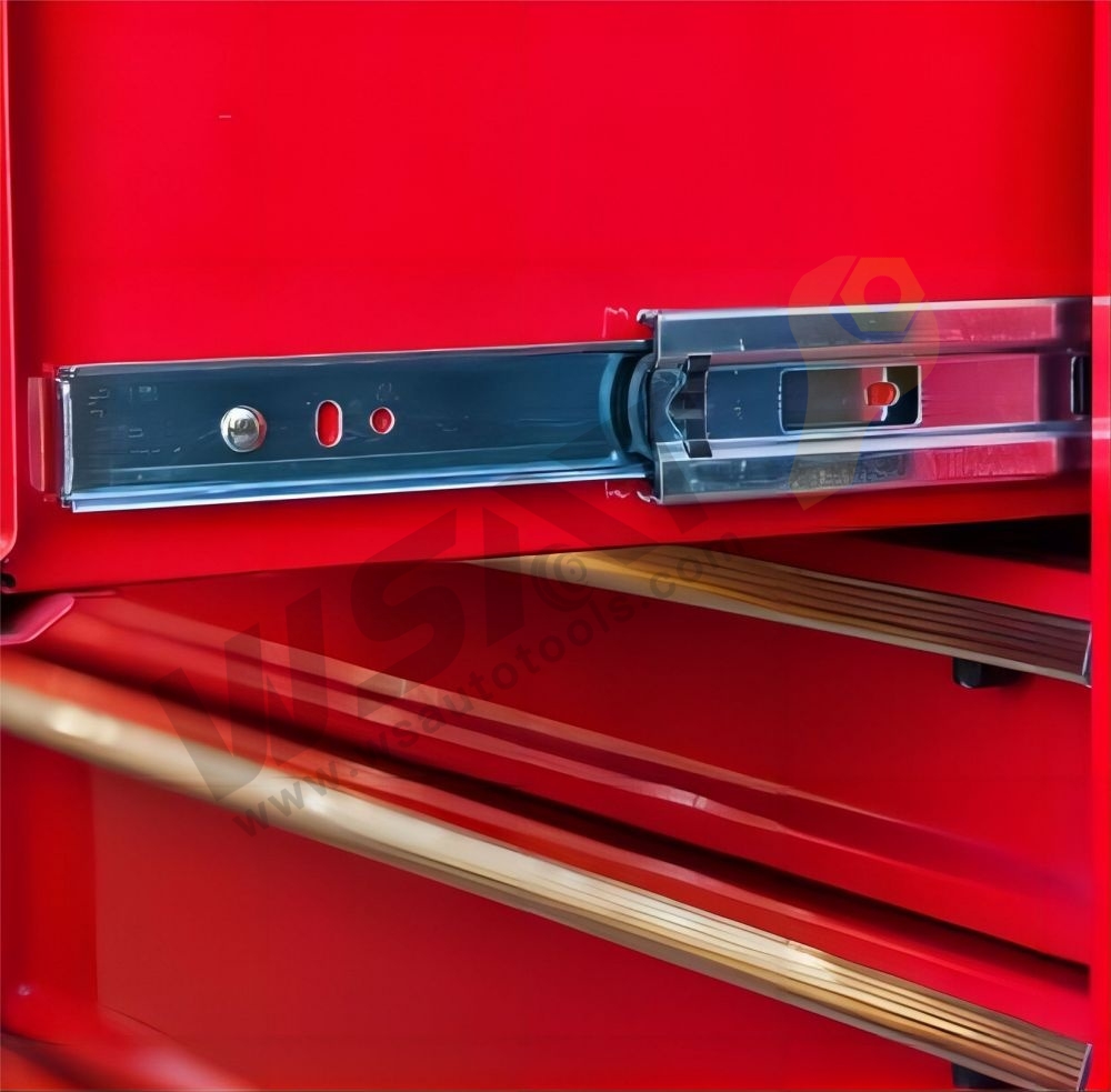 Heavy Duty Steel Rolling Tool Storage Cart with Top Cabinet and 5 Drawers