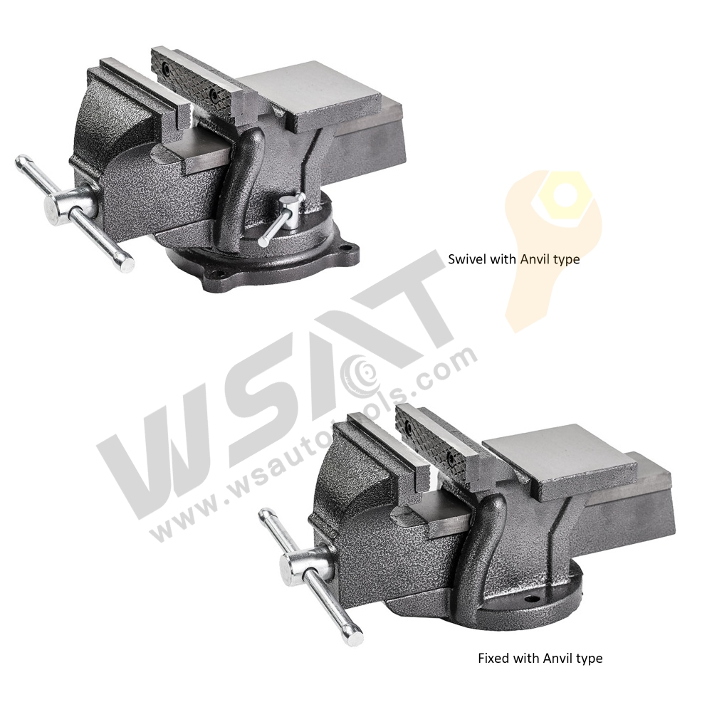 All Steel Bench Vices Swivel Base with Anvil