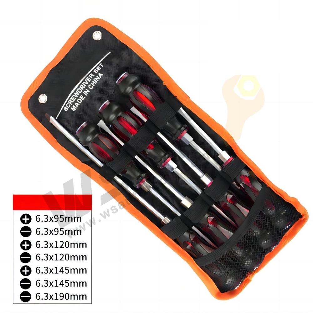 7PC Go Through Screwdriver Set