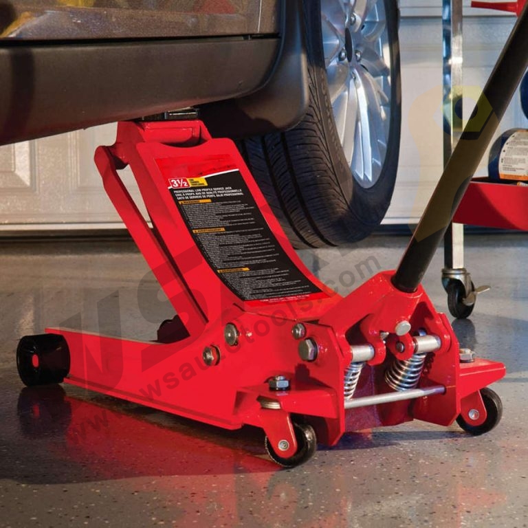 Slow Down Quick Lift Low Profile Double Pump Floor Jack