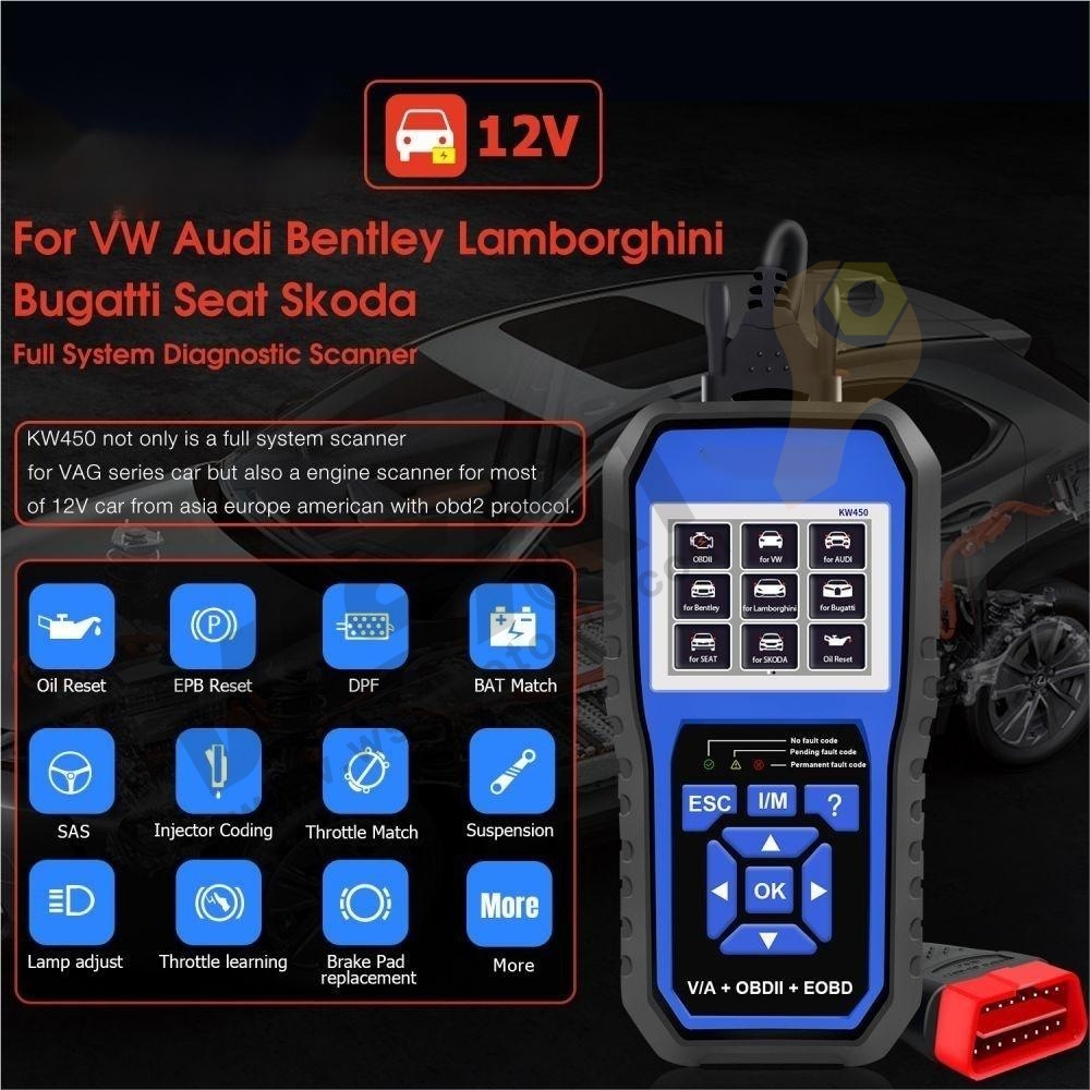VAG Full System OBD2 Scanner Diagnostic Tool