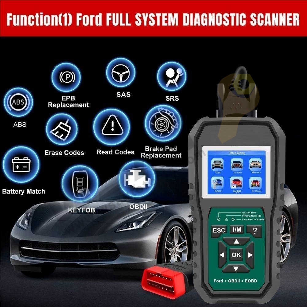 Ford Full System OBD2 Scanner Diagnostic Tool